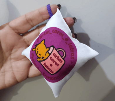 Foto de um chaveiro personalizado