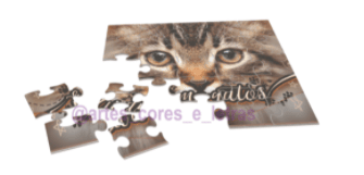 Foto de um quebra-cabeças personalizado